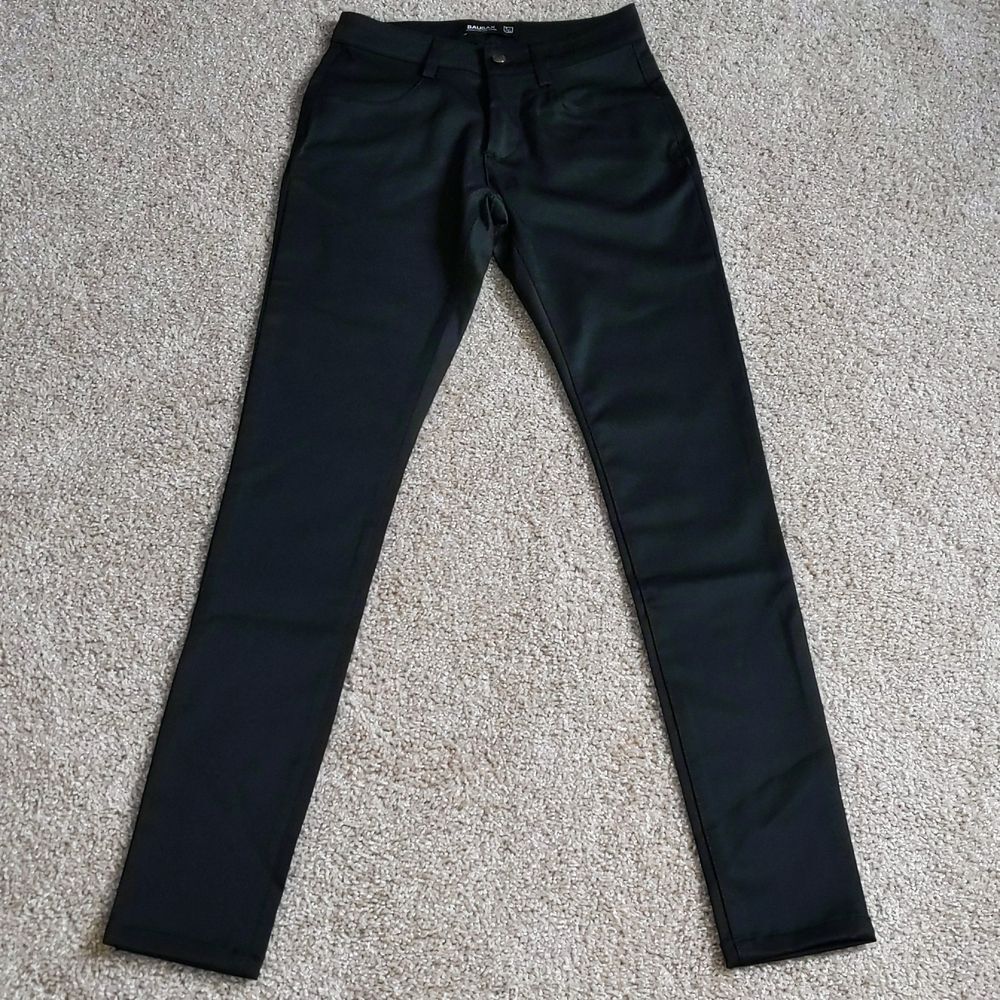 Baubax Travel Bamboo Wool Dress Skinny Pants Women's Black 0/32